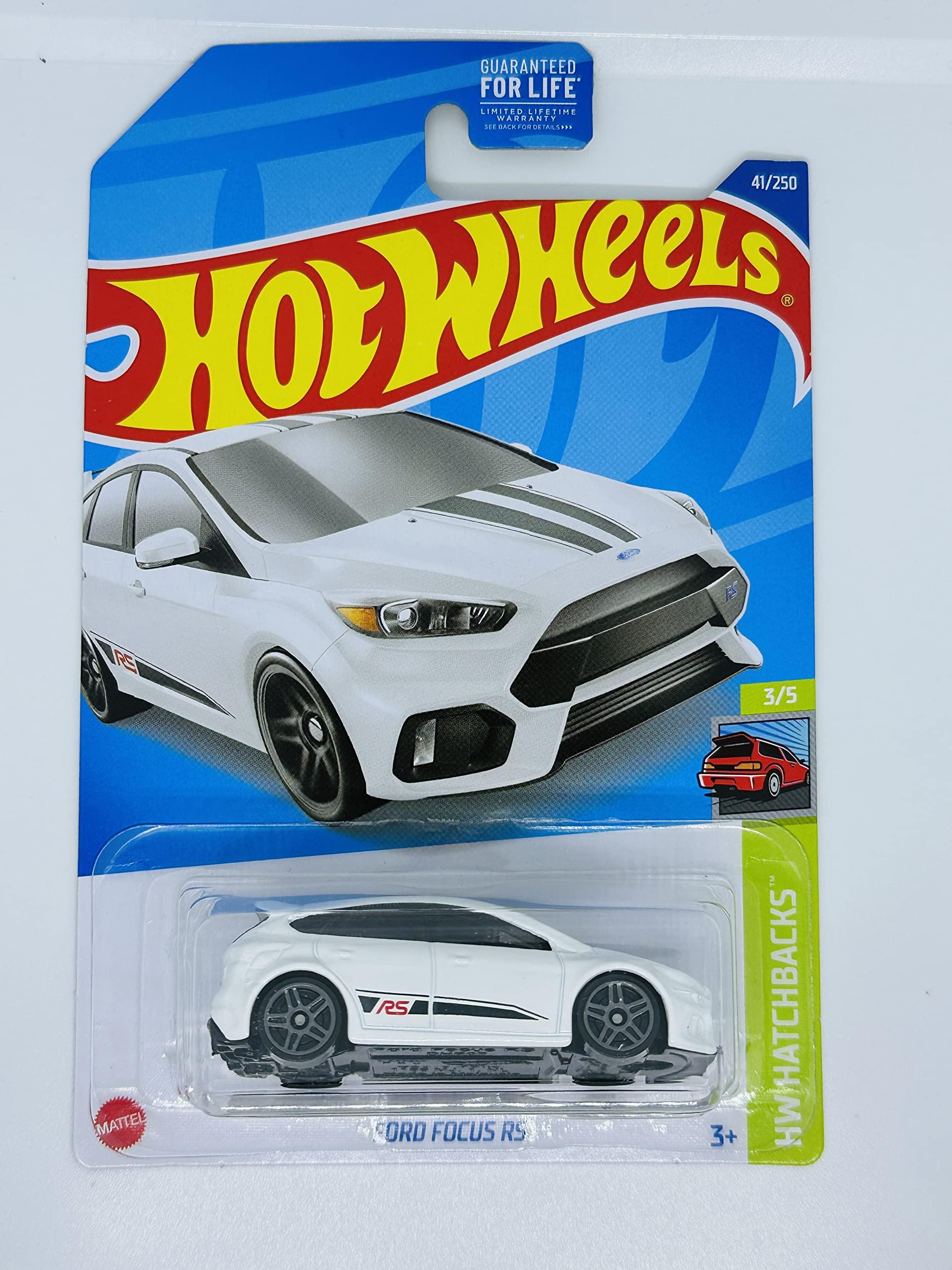 Hot Wheels Hot Wheels 2022 - Ford Focus RS - Kroger Exclusive White - HW Hatchbacks 3/5-41/250 - Ships Bubble Wrapped in a Box