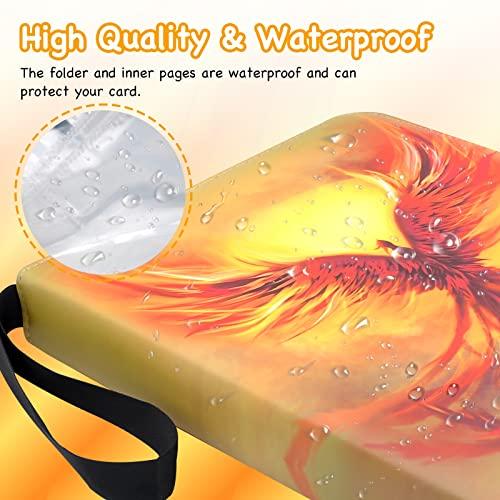 uimomn Card Binder for Trading Cards | 9 Pocket with 50 Sleeves up to 900 Cards | Holder Album School Choice for 1-18 Year Boys/Girls | Trading Card Binder Display Case (Card not included) (F1)