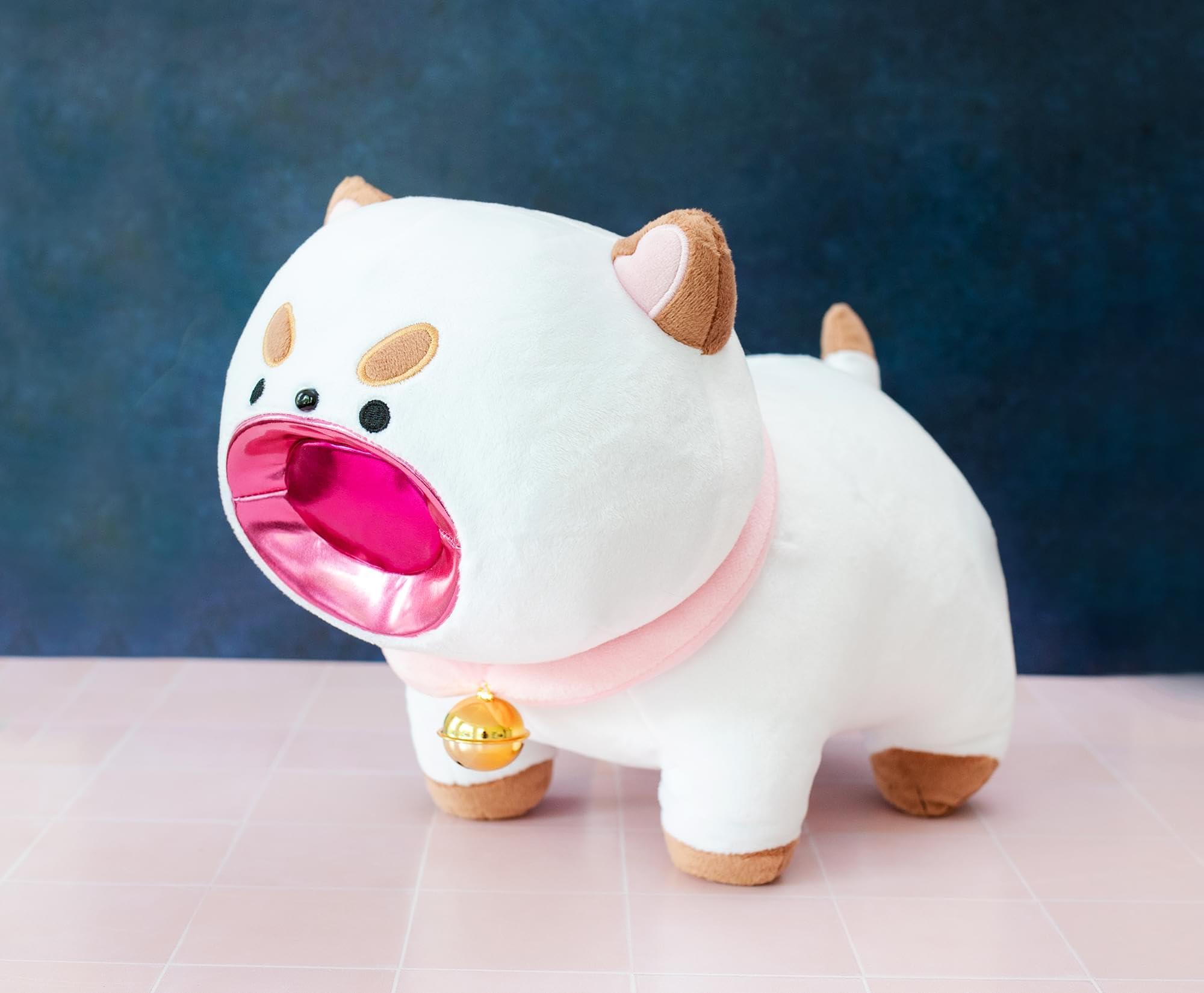 Toynk Toynk Bee and Puppycat 16-Inch Laser Mouth Puppycat Collector Plush Toy | Huggable Soft Stuffed Animal for Cuddling | Officially Licensed Collectible