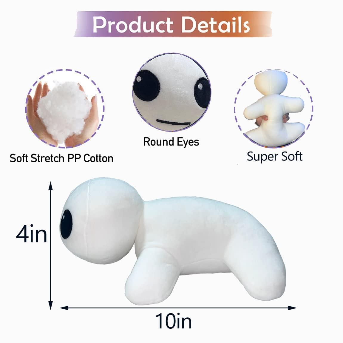 LAIDAN tbh Autism Creature Plush White Yipee Creature Plush Toy, TBH Creature Stuffed Animal Yipeeee Plushie Doll for Boys Girls Kids Birthday Gift