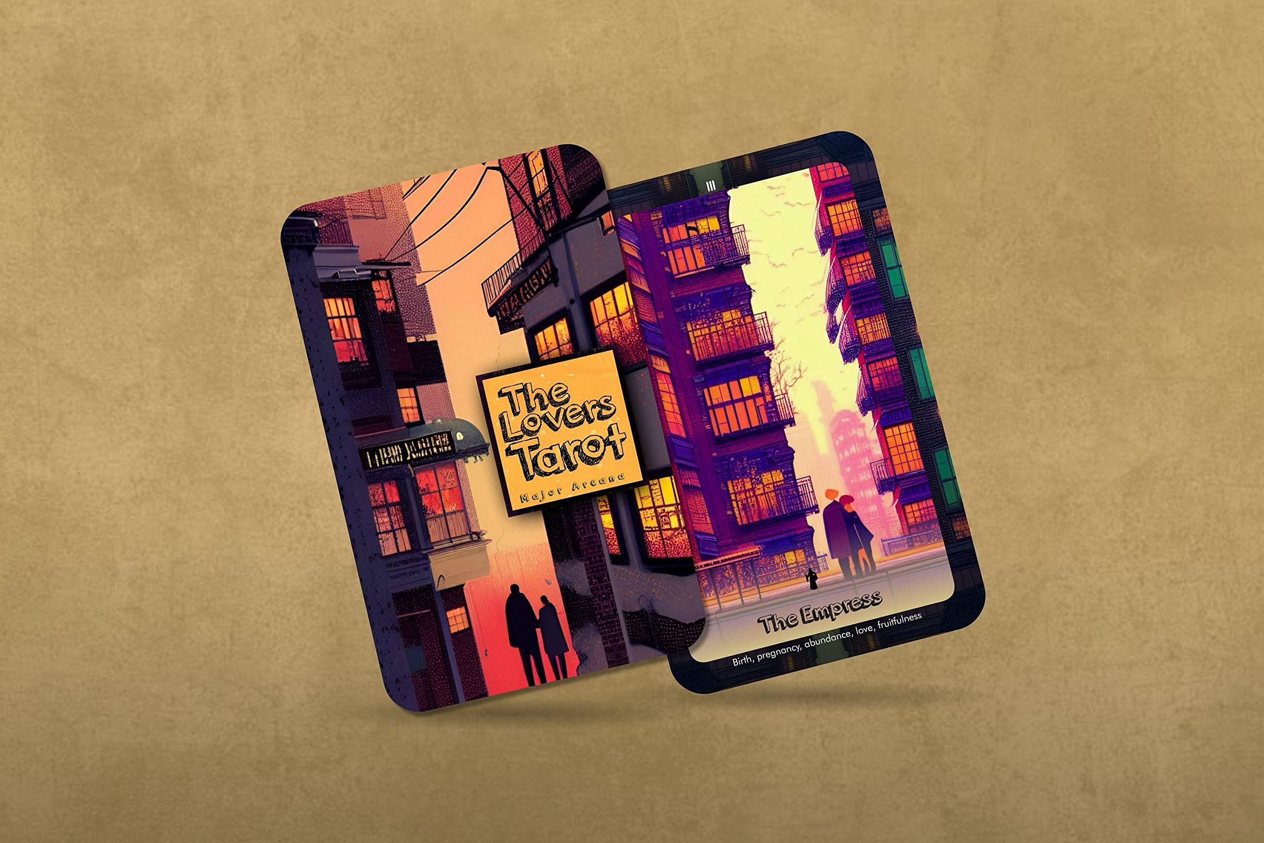 IBIZA TAROT Ibiza Tarot- The Lovers Tarot - 22 Major Arcana| Fortune Telling Tarot Cards Deck for Beginners| Authentic Tarot Experience - Set of 22 Cards