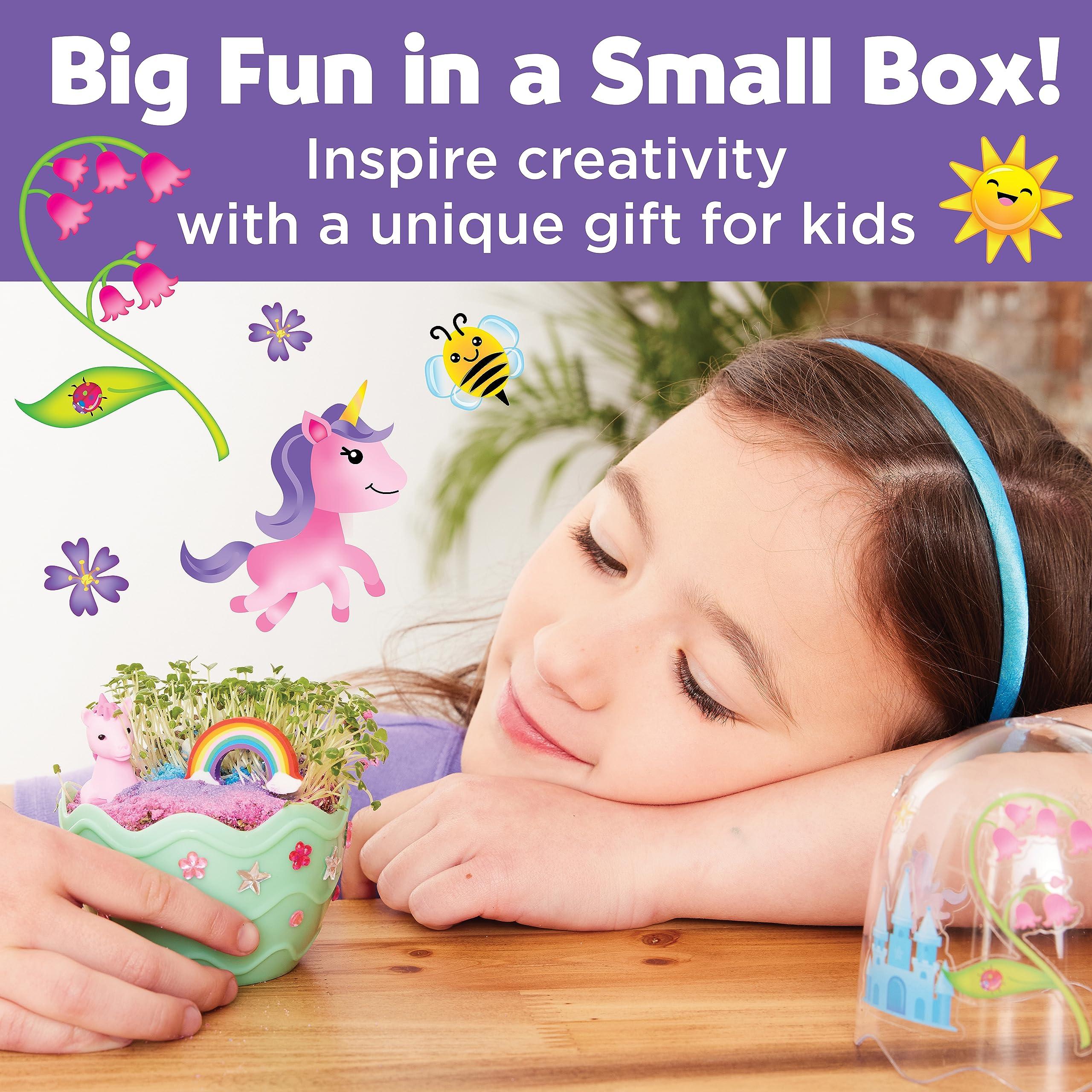 Creativity for Kids Creativity for Kids Mini Garden: Magical Unicorn Terrarium Kit - Unicorn Gifts for Girls, Kids Crafts and Unicorn Toys Ages 6-8+,Unique Gifts for Kids