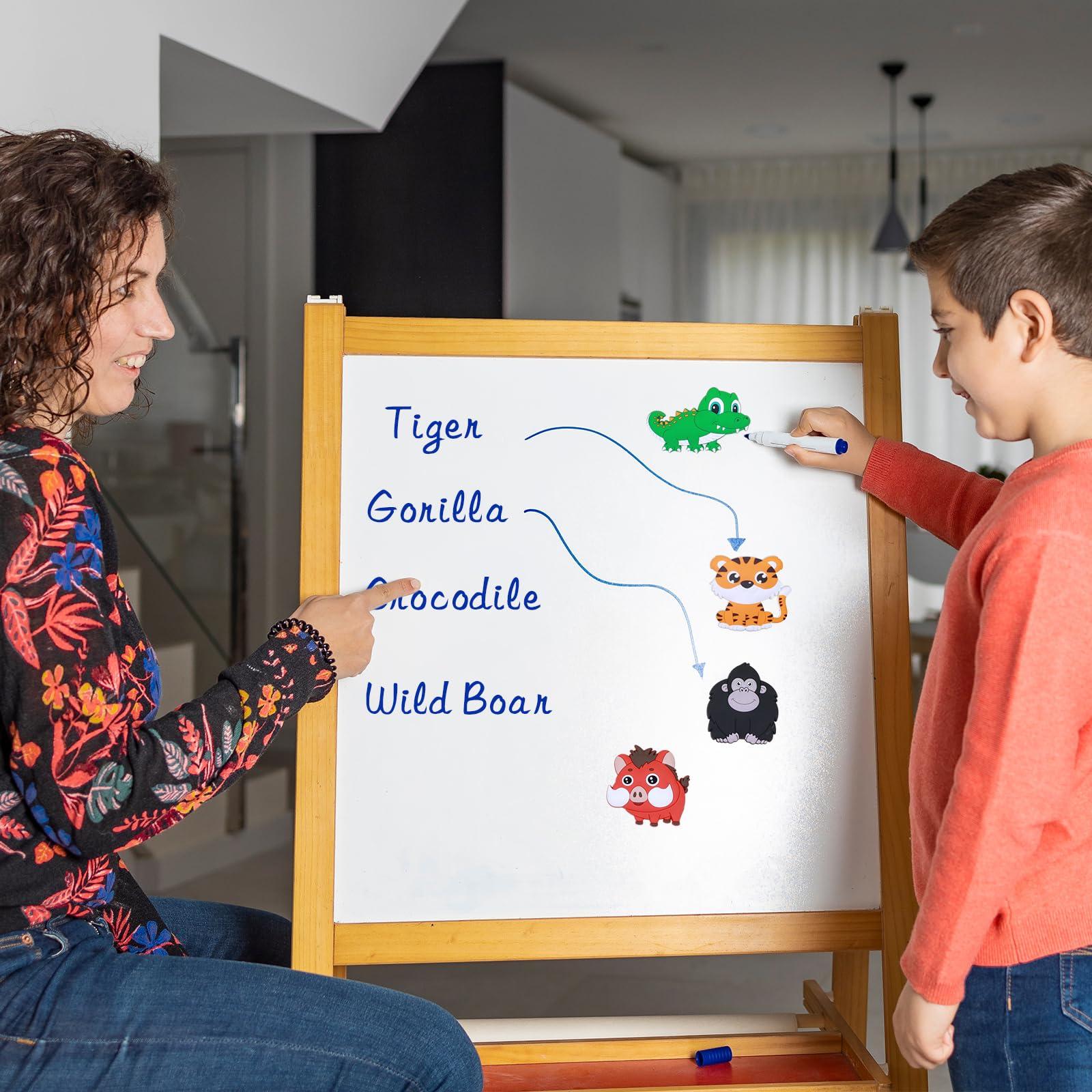 SUPINEEDO SUPINEEDO Fridge Magnets for Kids -16 Cute Farm Animal Magnets - Safe Toddler Magnets for Refrigerator - Fridge Magnets for Toddlers 1-3 - Kids Magnet for Fridge - Cartoon Educational Baby Magnets Toy