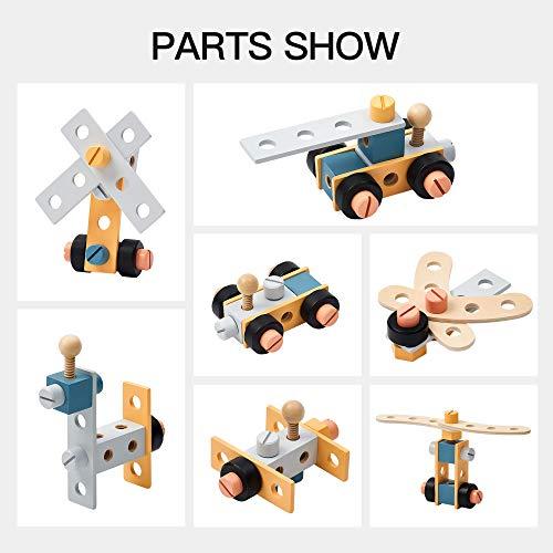 ROBUD ROBUD Wooden Tool Workbench for Kids Toddlers, Toy Tools Set Gift for 3 4 5 6 7 Years Old and Up