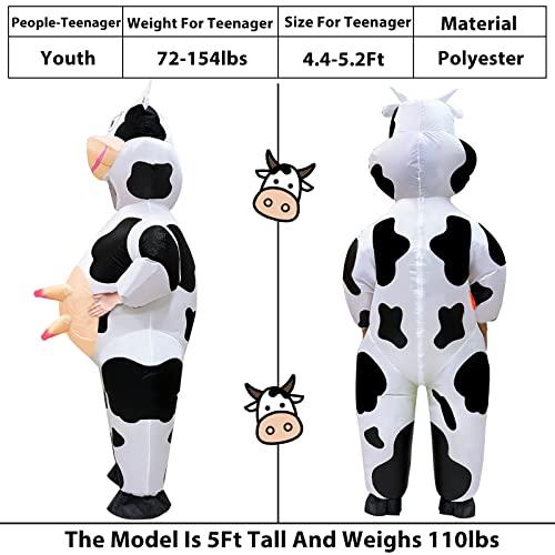 Camlinbo Camlinbo Child Inflatable Halloween Costume Cow for Kids Boys Girls Full Body Blows up Halloween Costumes Cosplay Party