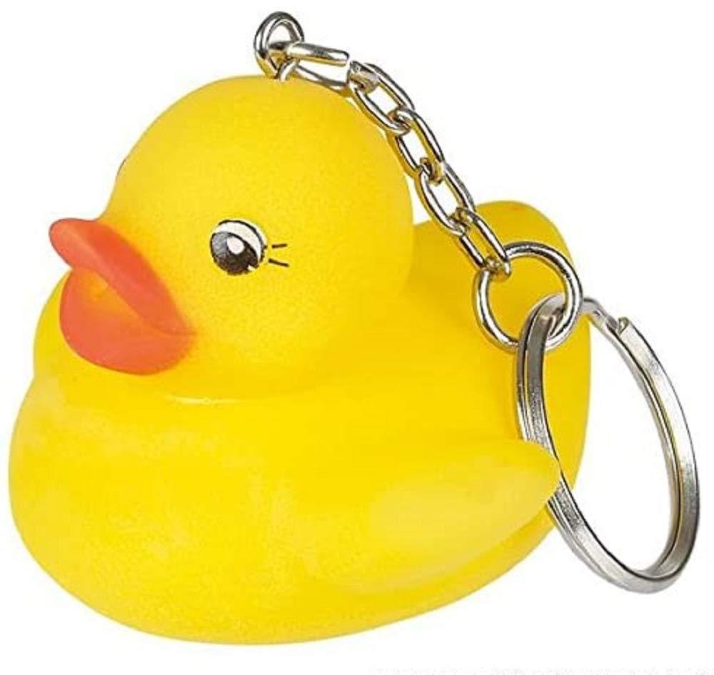 Rhode Island Novelty Rubber Duck Key Chain, Package of 12