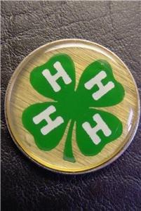 GREATLOGOS 4H 4 H CLUB on a Challenge Collectible Lucky Coin U.S. Washington Quarter or Golf ball marker
