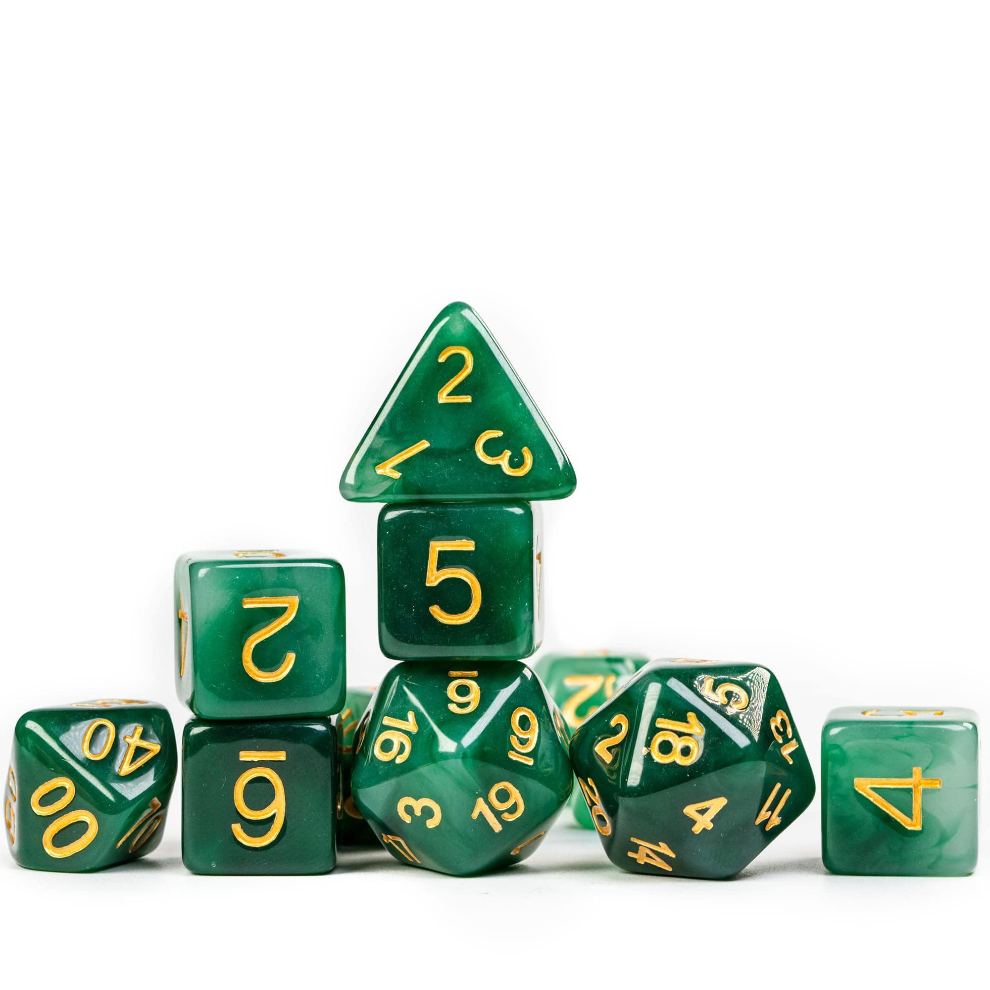 HDdais HDdais 8 Piece Pink DND Dice Set, Heart Resin Polyhedral Dice Set Extra D12 D&D Dice for Dungeons and Dragons Role Playing Game and Other Tabletop Games
