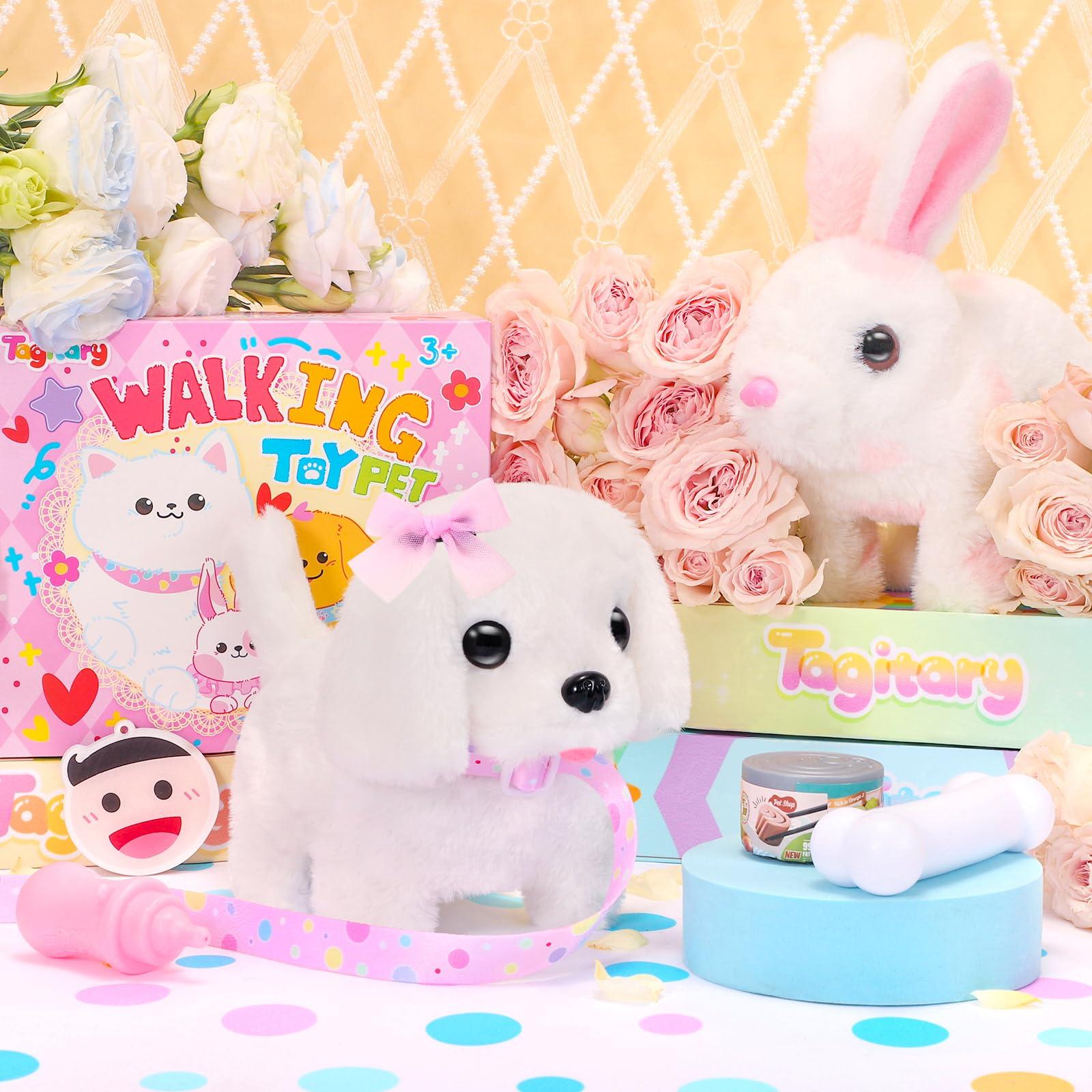 Tagitary Tagitary Plush Toy Interactive Unicorn and Puppy Toys for Kids with Sounds