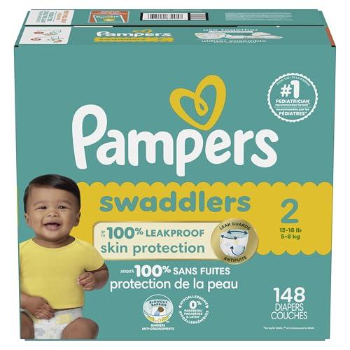 Pampers Pampers Baby Diapers - Swaddlers - Size 2, 148 Count, Ultra Absorbent Disposable Infant Diaper