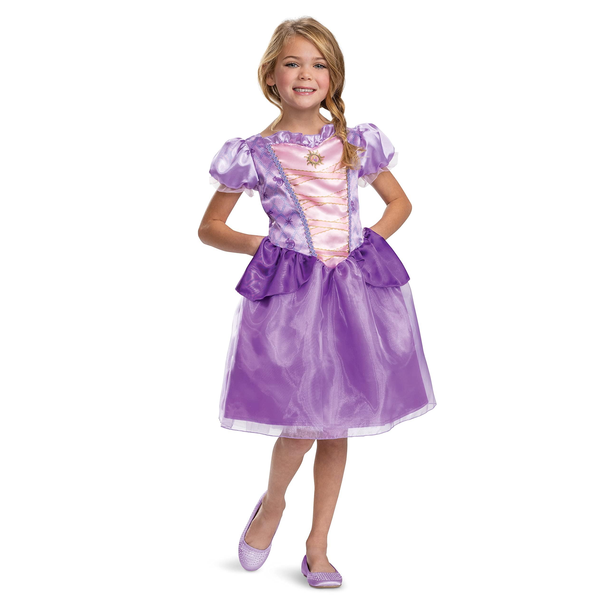 Disguise Recycled Blend Rapunzel Costume, Official Disney Tangled Costume, Kids Size (4-6x)