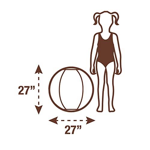 Coconut Float Coconut Float Jumbo Pink Flamingo Beach Ball - Large 27 Inch Inflatable Beach Ball - Great for Summer Parties & Swim Events