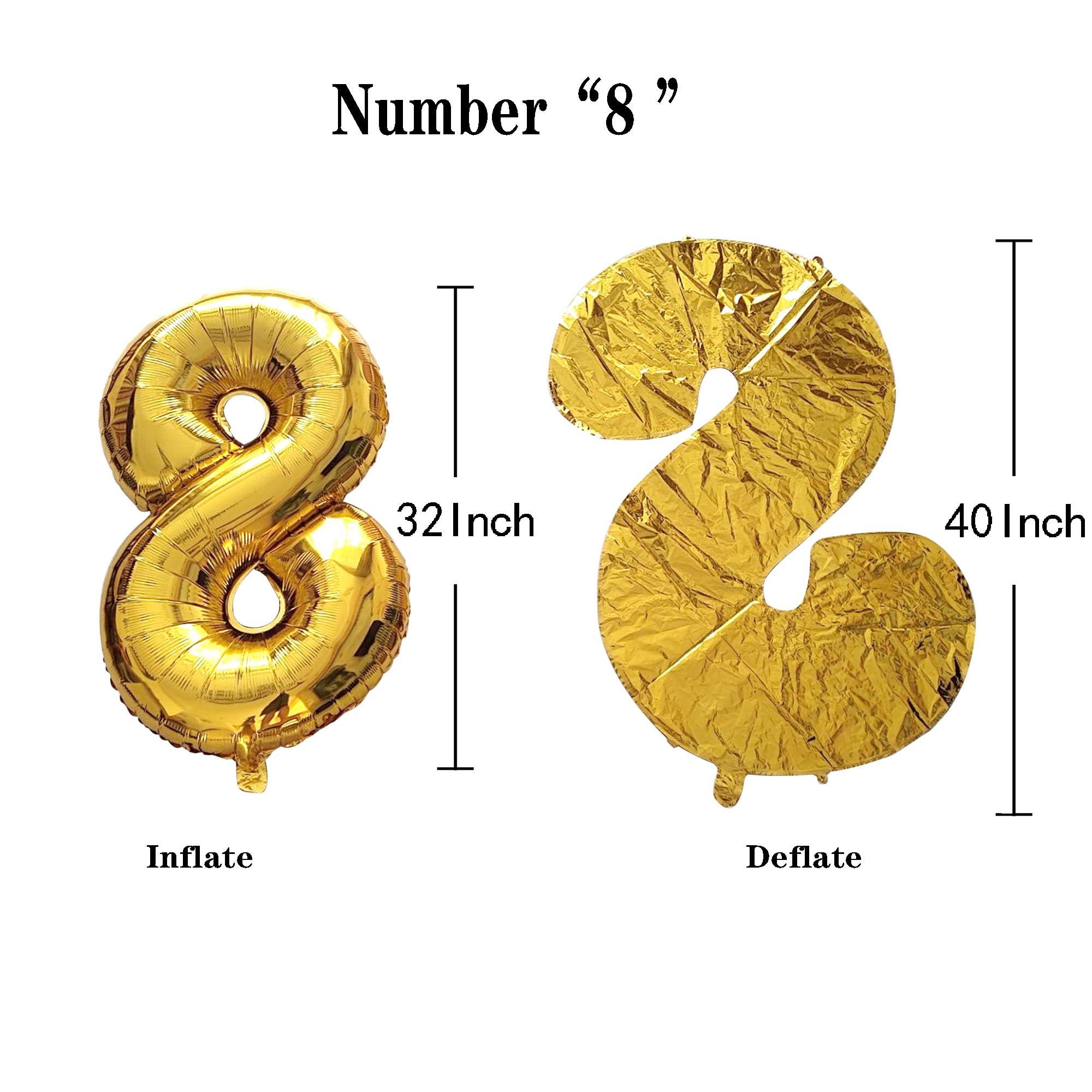 SHUNTAI SHUNTAI 68th Birthday Decorations for Men Women 68 Number Balloons Gold Jumbo Numbers 86 Foil Mylar Balloons with Happy Birthday Balloon Letters Banner 86th or 68 Years Old Theme Party Events Supplies