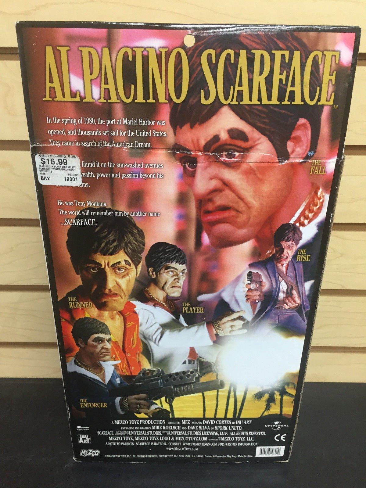 Scarface SCARFACE Al Pacino TOWER RECORDS EXCLUSIVE Tony Montana MEZCO 10" Action Figure