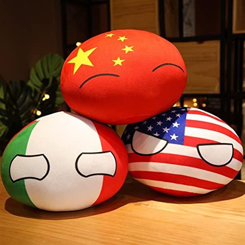 Polandball Japan countryball Plush CountryBall Plush Toys Polandball Countries National Ball Mini Plushies Throw Pillow ( Color : Japan2 , Size : 10cm )