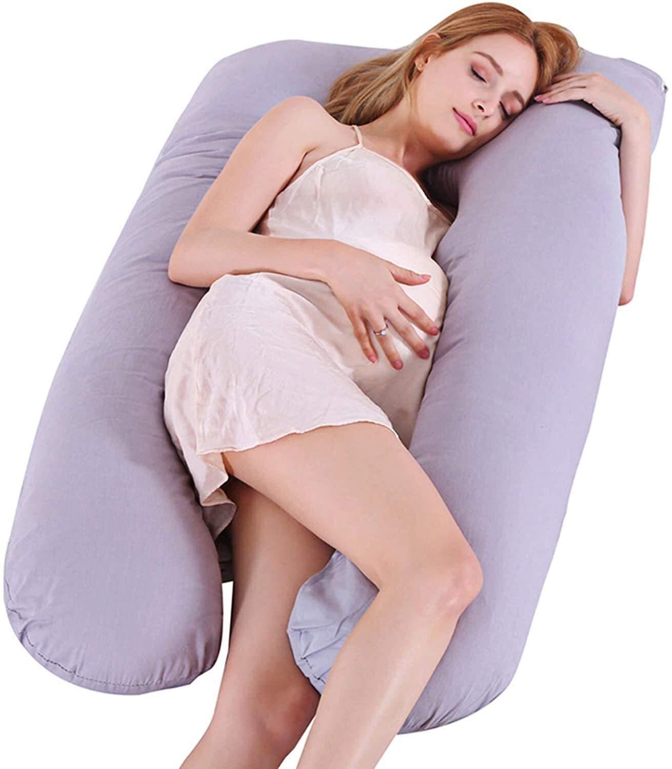 IOCCIOBB IOCCIOBB Pregnancy Pillow,100% Cotton U-Shaped Maternity Pillow, Maternity Pillow,Include Cotton Pillow Cover, Detachable Washable, Body Support Pillow, Relieve Muscle Soreness (Color : 12)