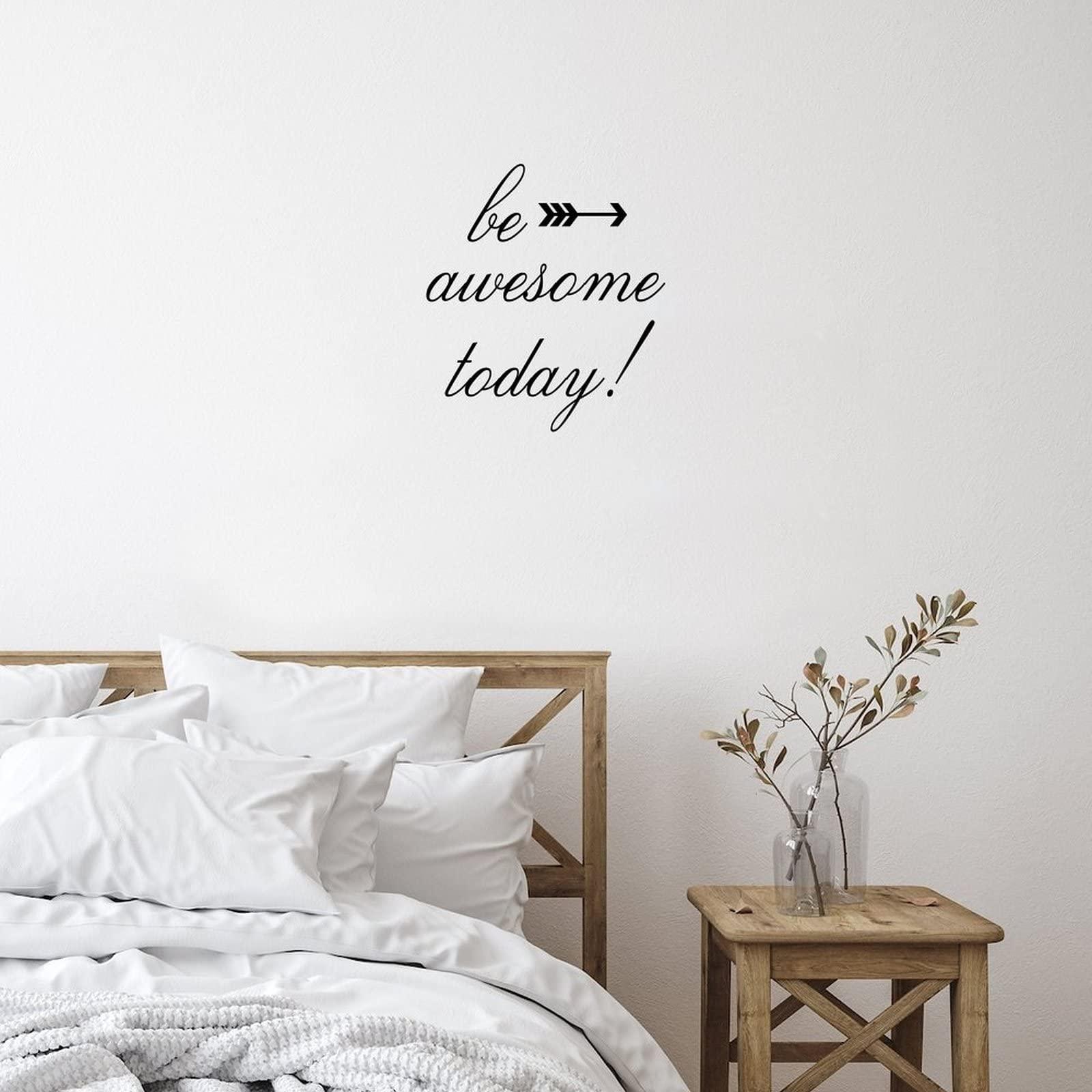 ToysCentral Basics Kids Room Wall Decoration Mural Decals Be Awesome Today Peel and Stick Wall Stickers for Dorm Bedroom Party Mirrors Vinyl