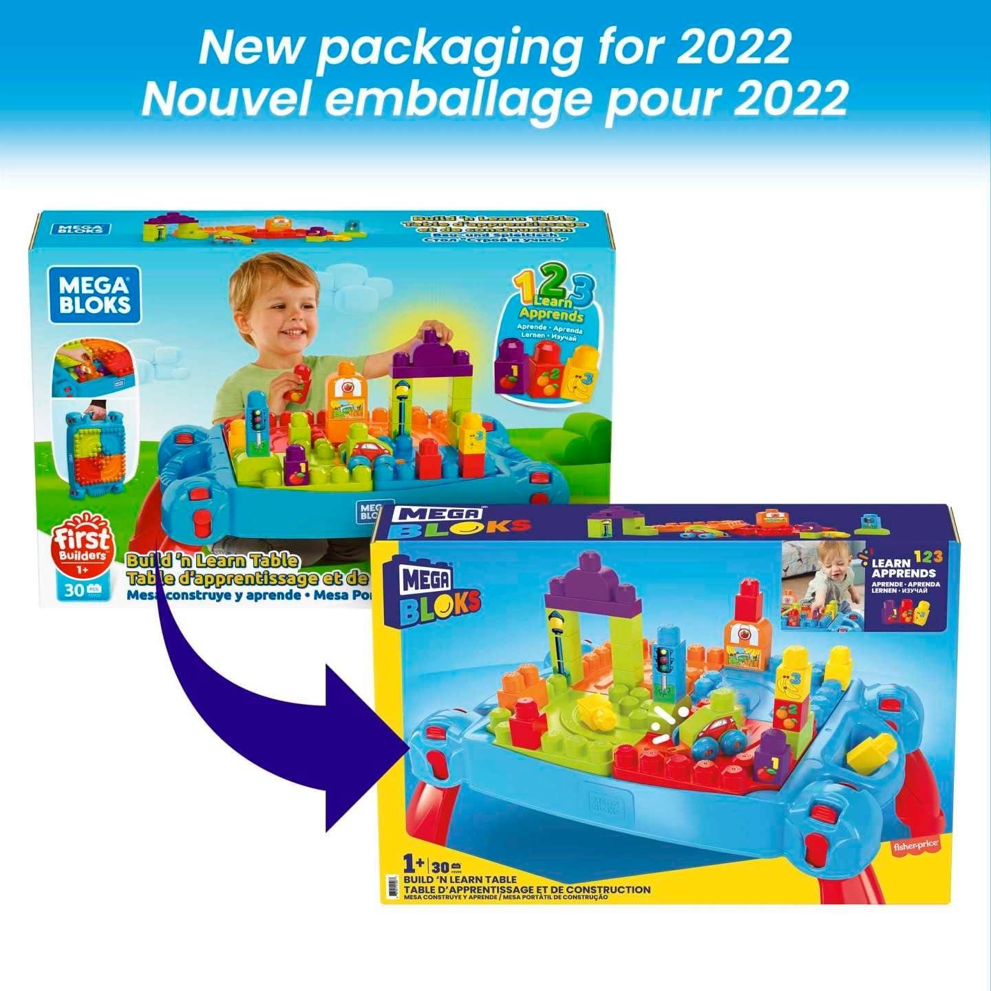 Mega Mega Bloks Build 'n Learn Table