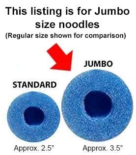 Oodles of Noodles 6 Pack Jumbo Swimming Pool Noodle Foam Multi-Purpose - Red White Blue