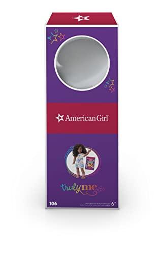 American Girl American Girl Truly Me 18-inch Doll #106 with Brown Eyes, Black-Brown Hair, Very Deep Skin, T-shirt Dress, For Ages 6+