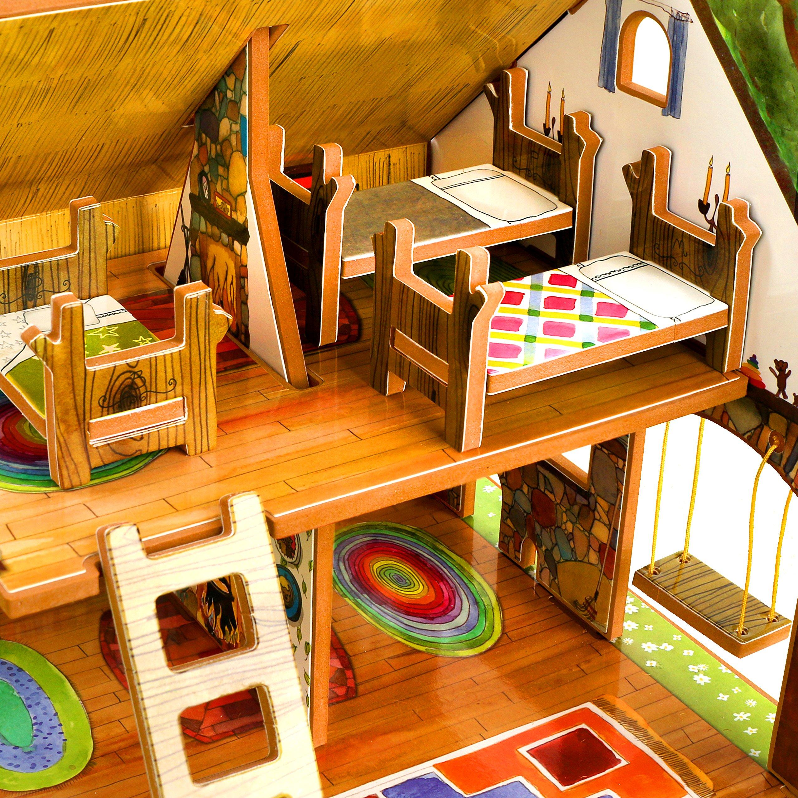 STORYTIME TOYS STORYTIME TOYS Goldilocks and The Three Bears 3D Puzzle - Book and Toy Set - 3 in 1 - Book, Build, and Play