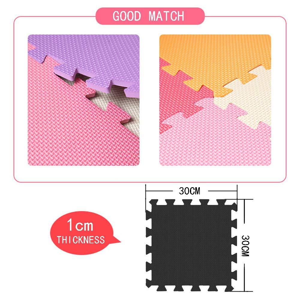 YIMINYUER YIMINYUER 20 Tiles (30cm30cm1cm Each Tile) Baby Soft Puzzle Play Mats, Kids Thick EVA Foam Floor, Toddlers & Children's Soft Interlocking Mat R07R08R12G301020
