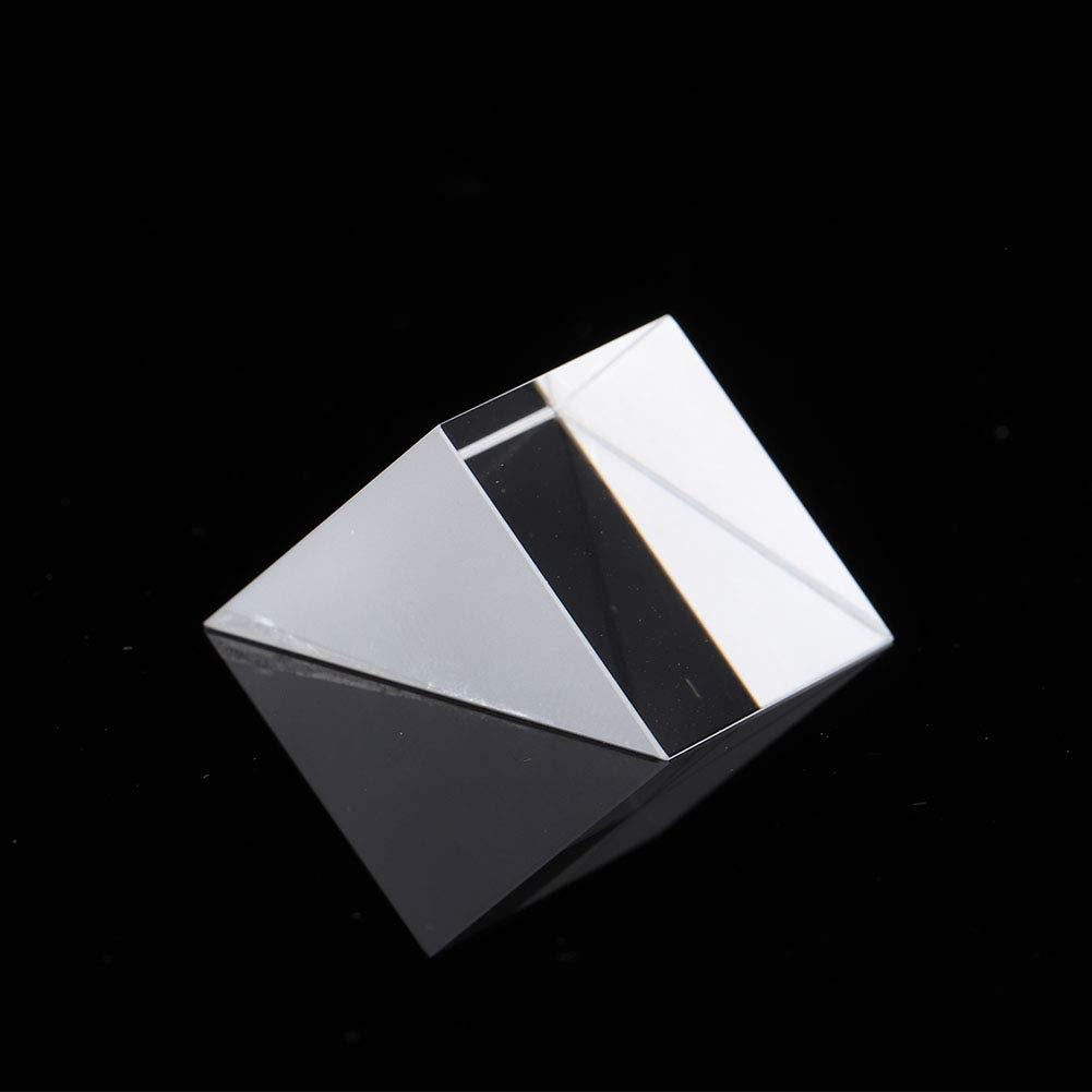 01 02 015 Experiment Prism, Triangular Prism High Refraction Educational K9 Optical Glass for Teaching Tool(15 * 15 * 15)