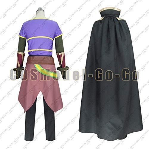 QILONG Isekai Maou to Shoukan Shoujo no Dorei Majutsu Diablo Cosplay Costume2959 (Male L)