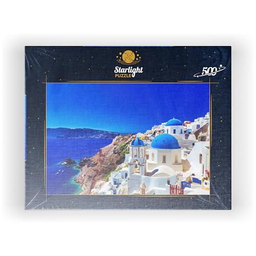 MyPuzzle.com MyPuzzle The Town of Oia On The Island of Santorini Greece - Premium 500 Piece Jigsaw Puzzle for Adults
