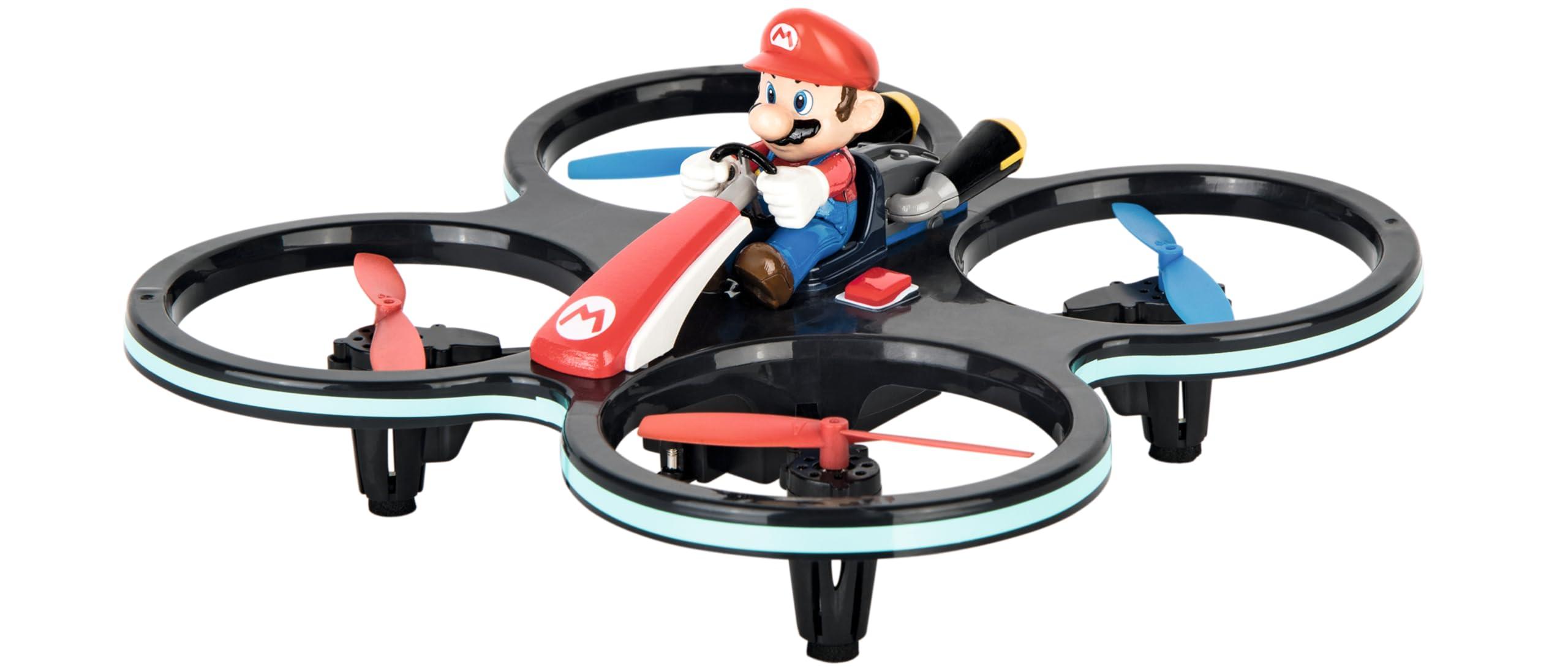 Carrera Carrera RC - Officially Licensed Mario Kart Mini Mario-Copter 2.4GHz Rechargeable Remote Control Helicopter Drone Toy Easy to Fly