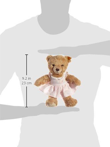 Steiff Steiff Sleep Well Teddy Bear Plush Toy in Pink Pajamas, 9”, Light Brown, Machine Washable (239526)