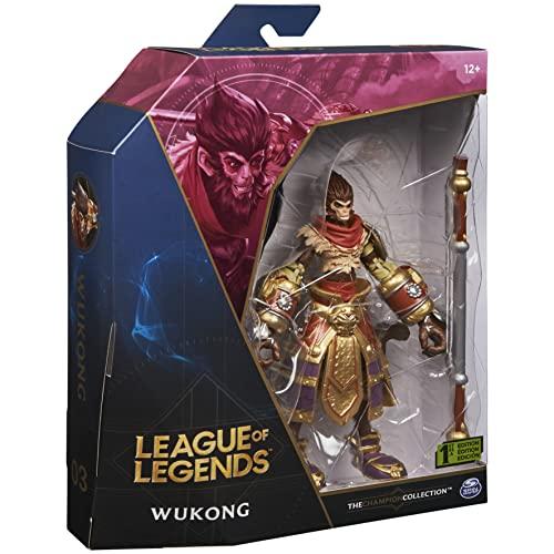League of Legends League of Legends, 6-Inch Wukong Collectible Figure with Premium Details and Enchanted Staff Accessory, Champion Collection, Ages 12 and Up