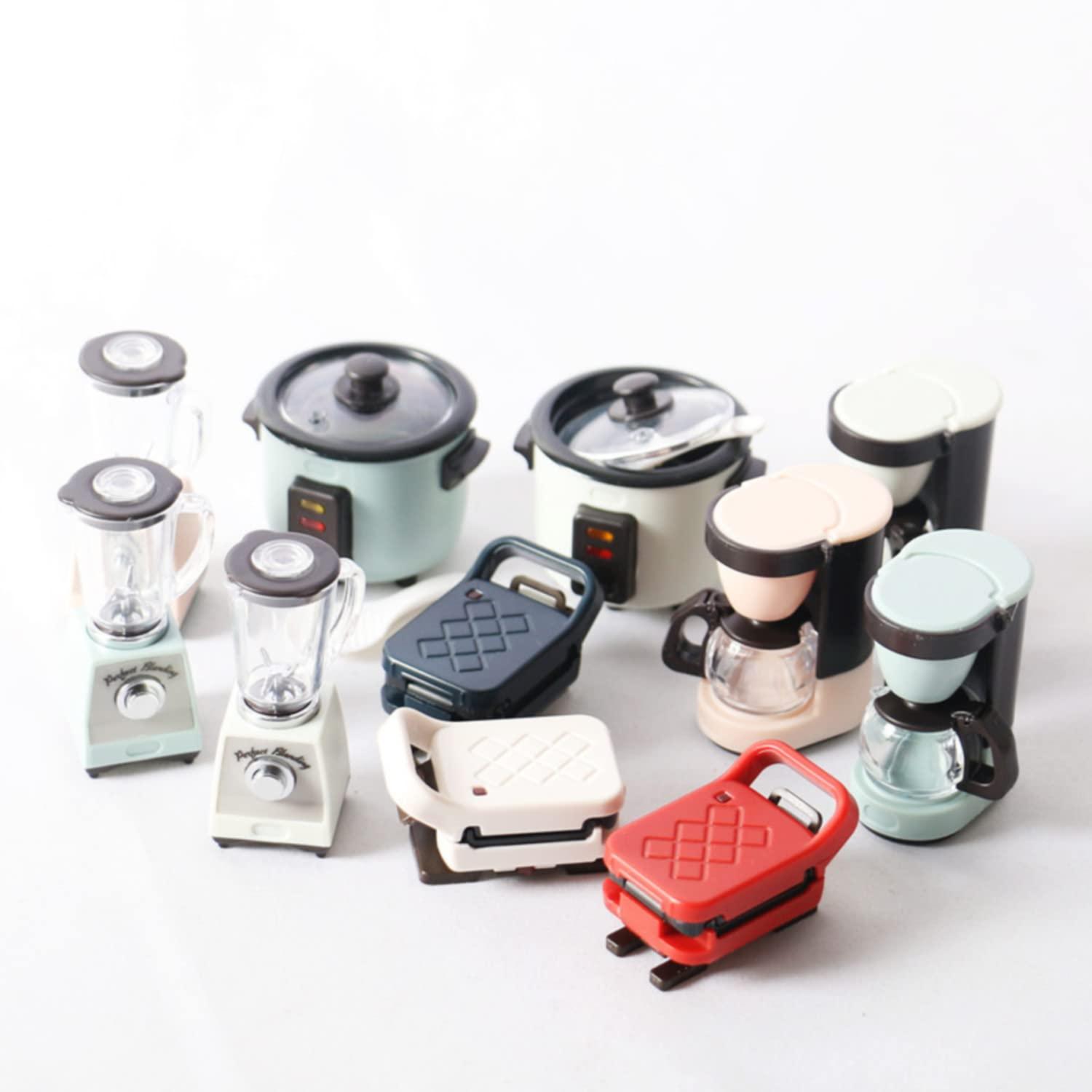 Generic Dollhouse Furniture,Miniature Dollhouse Accessories,1:12 Scale Dollhouse Electric Kettle Kit,Plastic Dollhouse Model,Pack of 2,S17