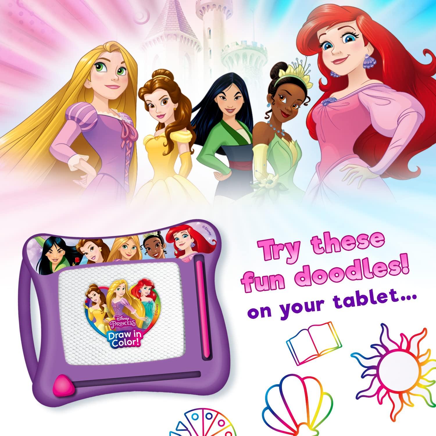 JA-RU JA-RU Disney Princess Magic Draw-Magnetic Drawing Pad (1 Pack). Drawing Kids Board Car Trip Toys | Mess-Free Small Kids Write Board | Creative Activities and Travel Entertainment.B-6906-1s