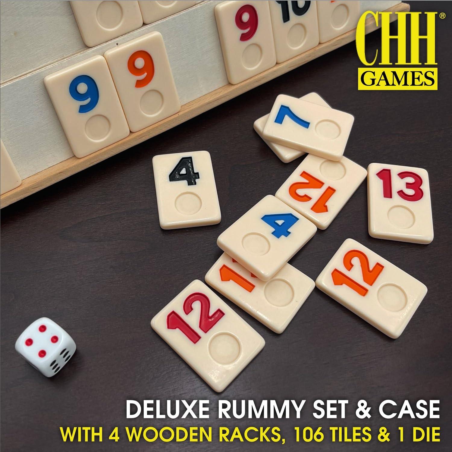 CHH Deluxe Rummy with Wooden Racks in Attache Case