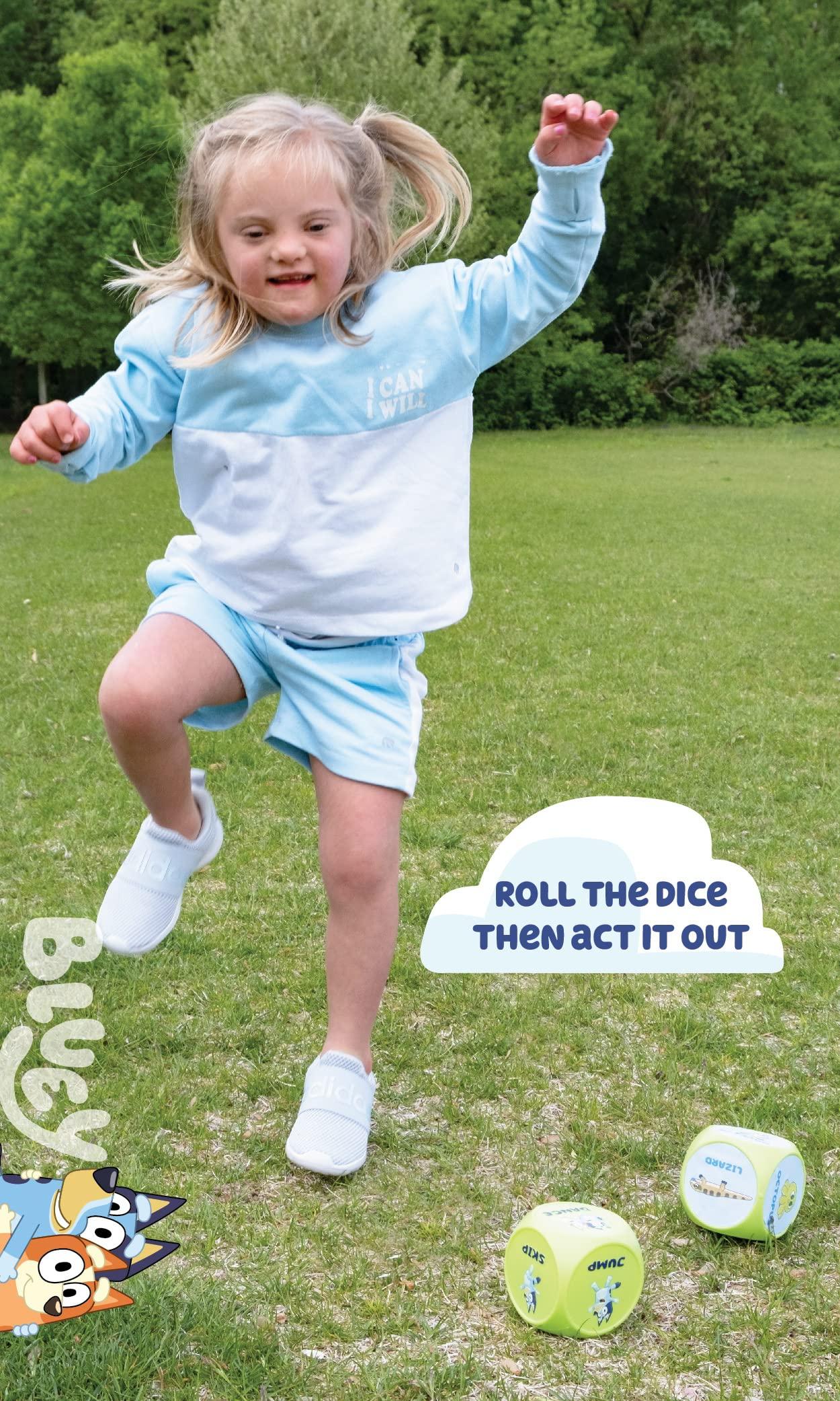 Little Kids BLUEY Wackadoo Dice Imagination Act Out The Action Game | Family Game Night for All Ages | Creative and Engaging Fun for All Featuring Bluey and Bingo with 36 Unique and Silly Combinations