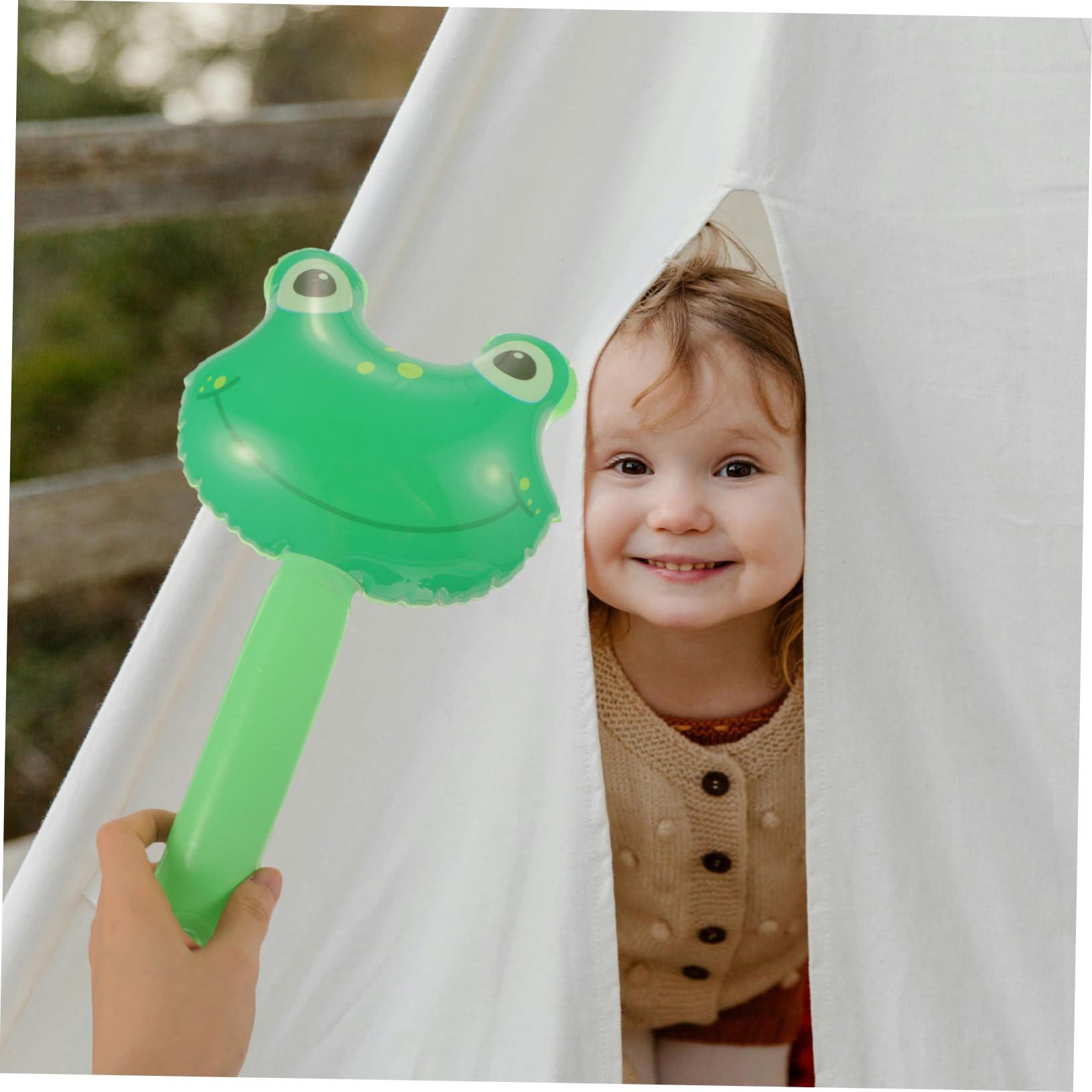 PRETYZOOM PRETYZOOM 10pcs Children\'s Inflatable Toys Balloon Toy Hammer Toy Blowing up Hammer Inflatable Mallet Pool Party Hammer Inflatable Hammer Party Favors Party Inflatable Toys Pool Toys