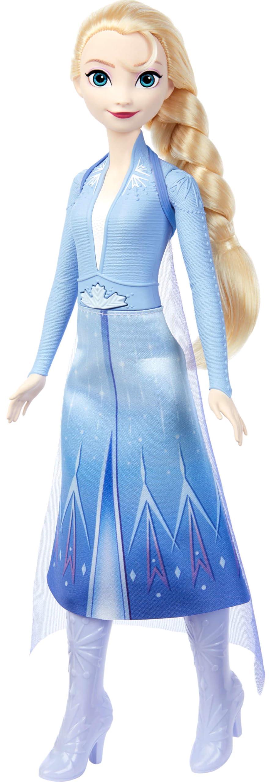 Mattel Mattel Disney Frozen Toys, Elsa Singing Adventure Fashion Doll in Signature Clothing, Sings Into the Unknown from Disney's Frozen 2 Movie