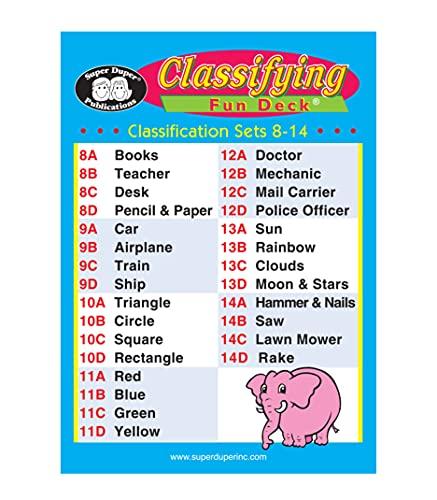 Super Duper Publications Super Duper Publications | Classifying Fun Deck Flash Cards | Educational Learning Resource for Children