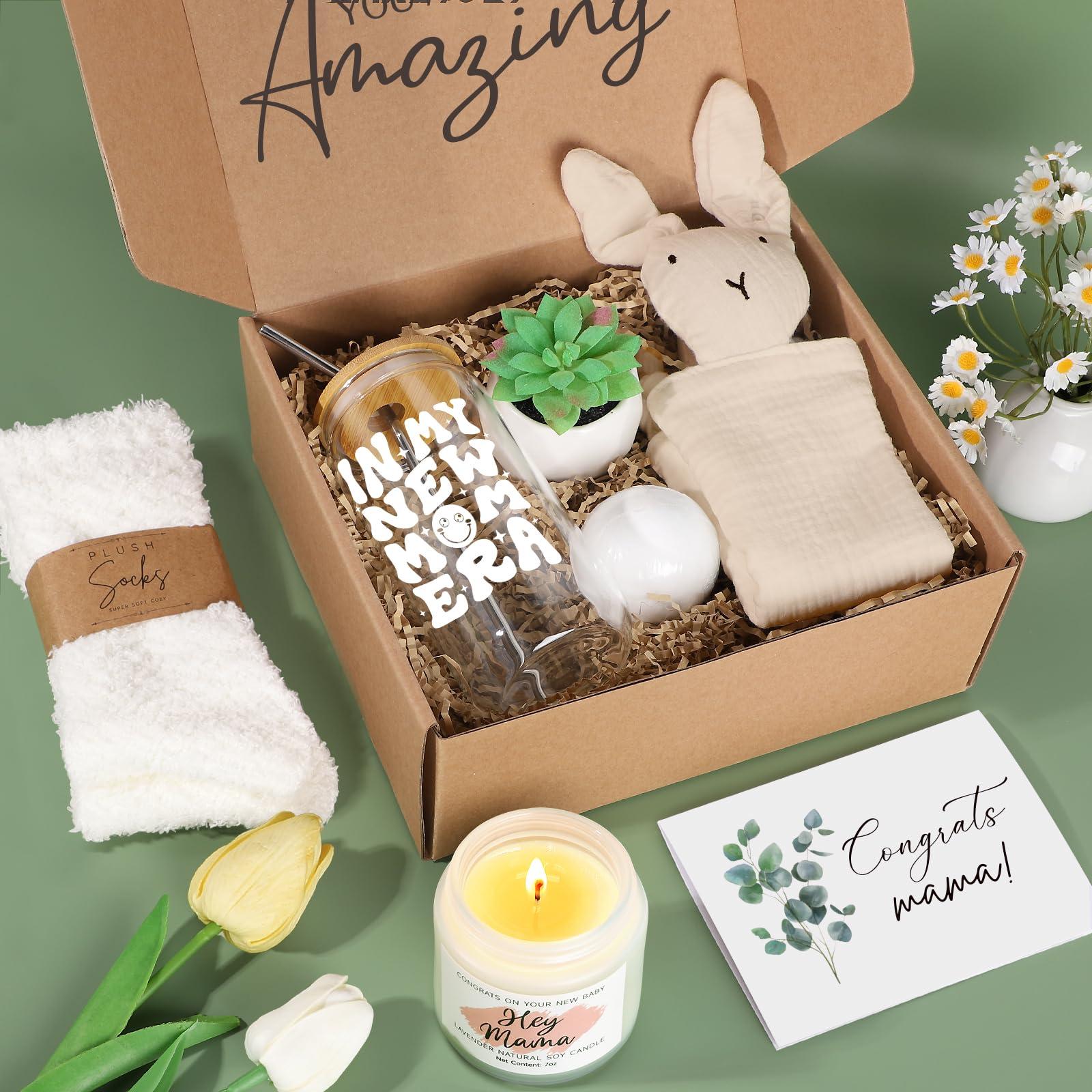 iAOVUEBY New Mom Gifts, Baby Shower Gifts for Expecting Mommy to Be, New Mom Care Package After Birth, Post Partum Essentials Self Care Package for Women, First Time Pregnancy Birthday Christmas Gifts