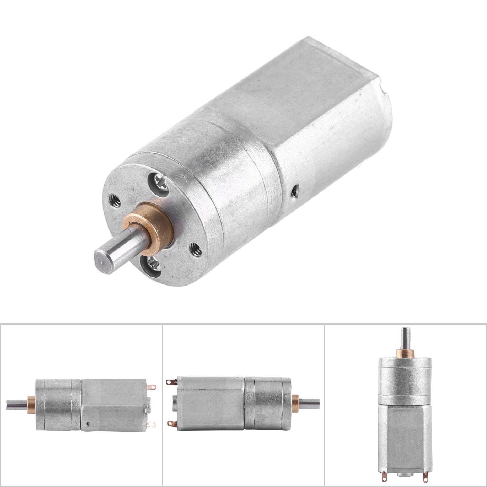 flexman DC 12V Gear Motor, High Torque Less Noise Electric Gear Reduction Motor for Reduce Speed in a Series of Gears Outer Diameter 20MM(12V 15RPM)