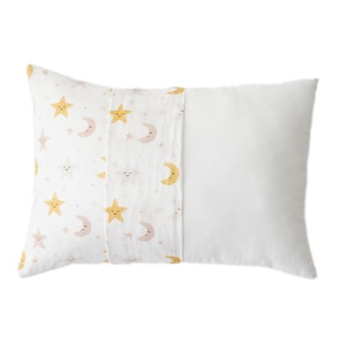 Bunnikins & Clover Bunnikins & Clover Toddler Pillows with Pillowcase, 13"x18" Soft Cotton Kid Pillows for Sleeping, Bedding Small Pillow for Boys and Girls Aged 2-5 Years