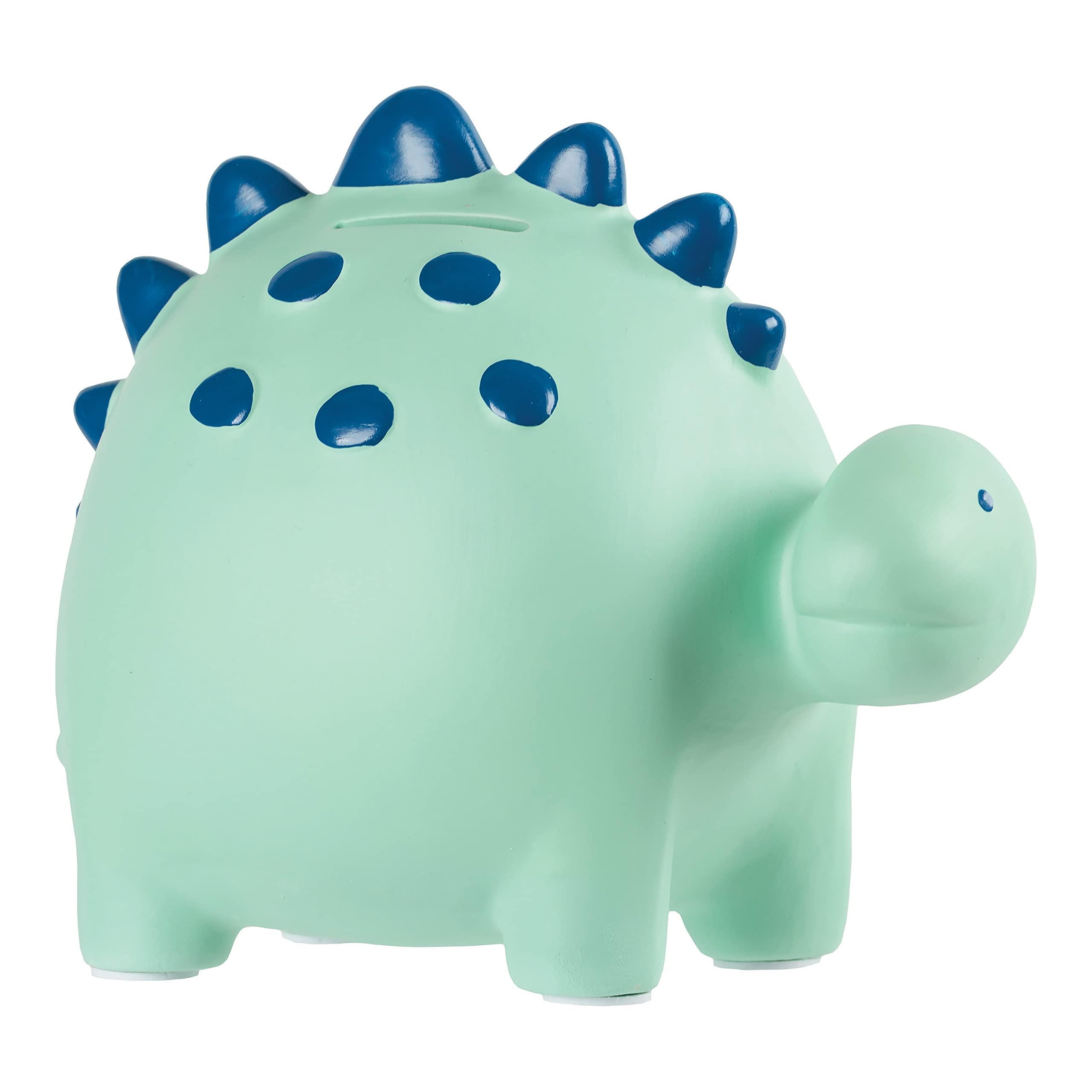 C.R. Gibson Carter\'s BB1-23289B Dinosaur Ceramic Piggy Bank for Kids, 8\'\' W x 7.5\'\' H