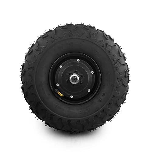 L-faster 350W All Terrain Electric Wheelbarrow Wheel With 145/70-6 Fat Off Road Rough Tyre 14.5\" Electrical Trolley Gear Motor48V 350W