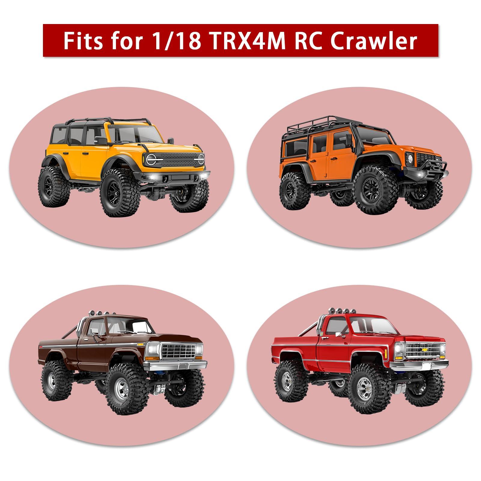 FriHobby FriHobby Steel 12T/24T Pinion Gear Differential Helical Gear Set Front Rear Axle Gears for TRX4M Bronco Defender K10 F-150 High Trail TRX4MT Upgrades 1/18 RC Crawler