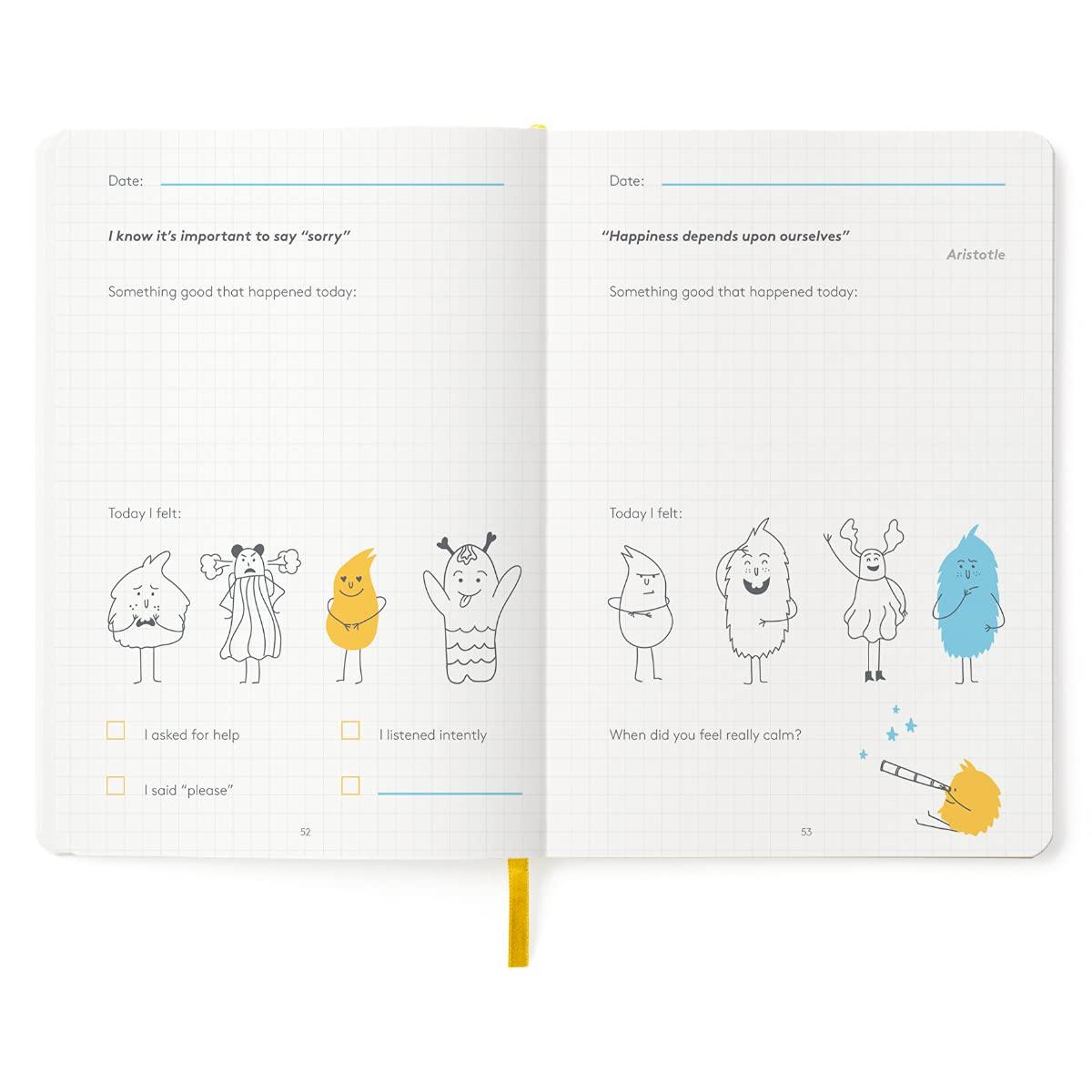 The HappyMe Journal My First HappyMe Journal for Kids: Promote Happiness, Cultivate Positive Habits and Nurture Curiosity for Little Explorers - Interactive Guided Journaling Book for Inquiring Minds of Children Ages 3-6
