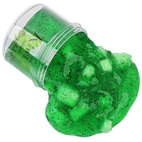 Tonlead Kiwi Green Clear Slime 7OZ Premade Crystal Slime for Girls Boys, DIY 200ML Crunchy Clear Slime for Kids Toys Art Craft Birthday Party Favor