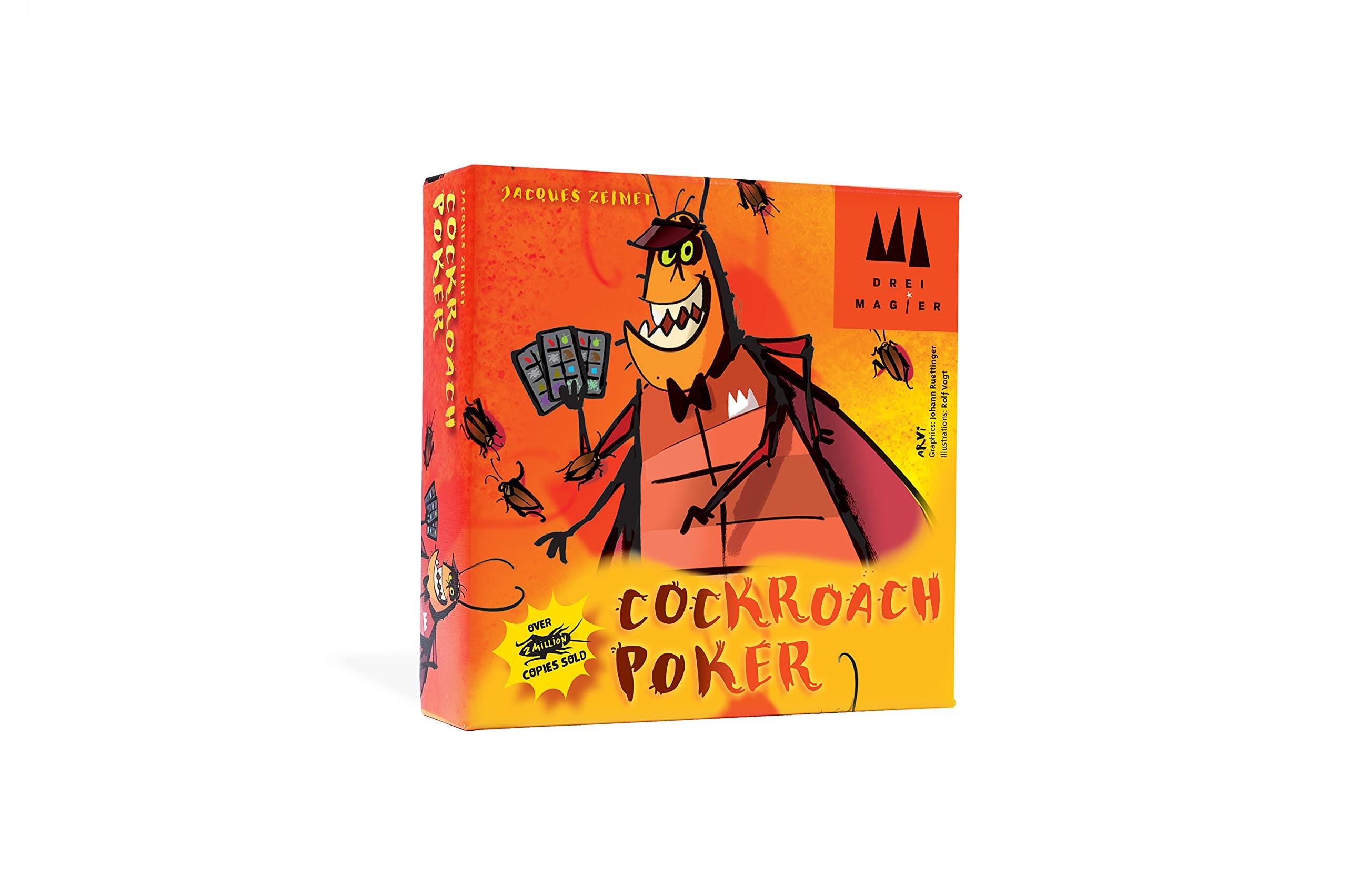 Coiledspring Games Coiledspring Games Schmidt | DMS Cockroach Poker English Edition | Card Game | Ages 8+ | 2-6 Players | 15 Minutes Playing Time