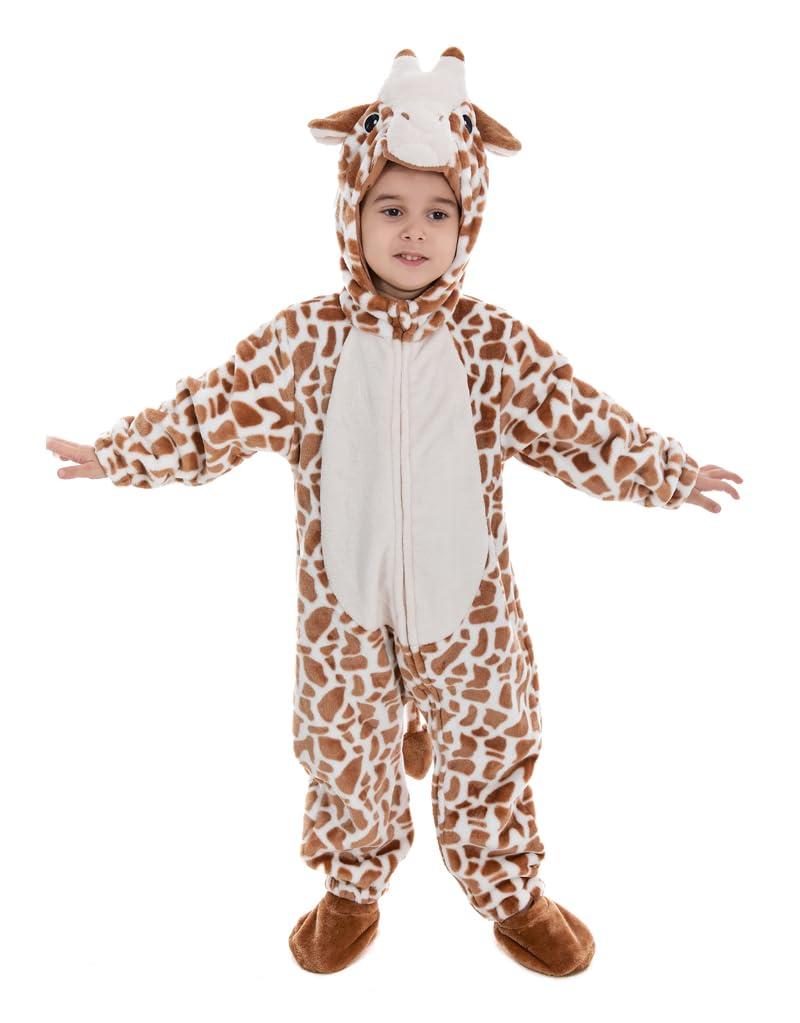 HSCTEK HSCTEK Newborn Giraffe Costume, Baby Giraffe Cosplay Infant Boys Girls, Toddler Halloween Onesie Suit Kids 3-6 Months