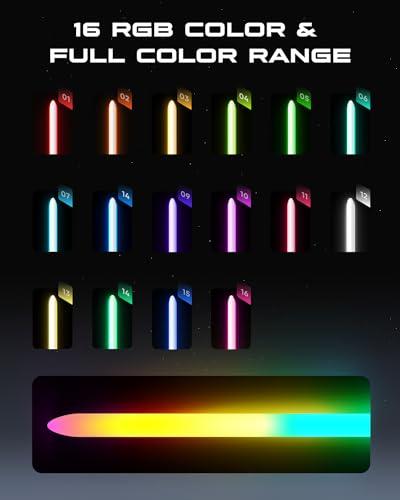 XenoSaber XenoSaber Upgraded Xenopixel 3.0 Motion Control Light Saber, Smooth Swing Combat Dueling Saber for Adults with APP, 34 Sound Fonts Infinite Color Change, 16GB SD Card, 8 Light Effect 12 Ignition